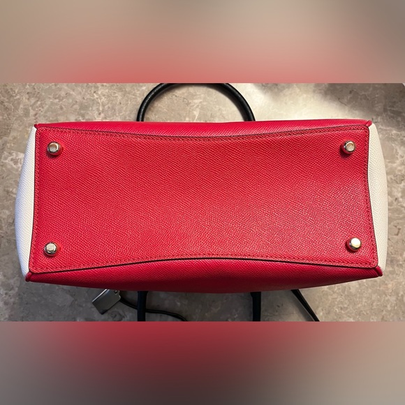 Coach Red, White and Black Satchel or Crossbody - Picture 8 of 14